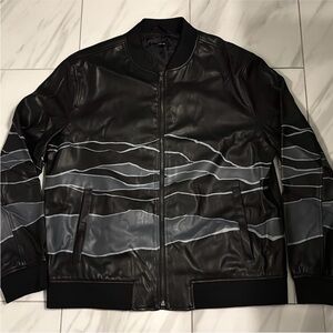 Men’s Alfani Faux Leather Jacket